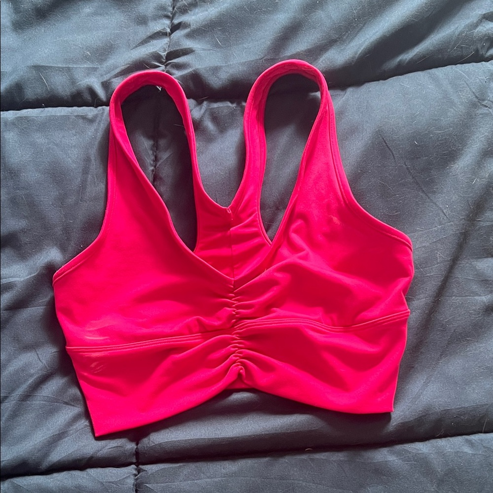 ALO Yoga Vibrant Pink Sports Bra